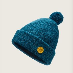 ALLBIRDS Regan Thrive Teal Marl Pom Beanie
